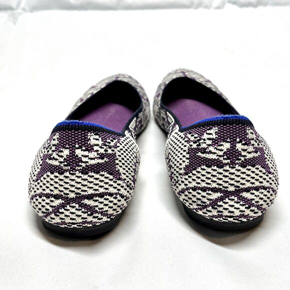 Rothy's The Flat Round Women’s 10 Secret Garden Floral Wisteria Violet Retired - Picture 4 of 10